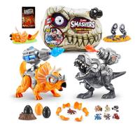 Smashers Dino Island T-Rex Battle Playset, Black Dino Skull, Surprises Inside, Dinosaur Playset, Discovery (Black)