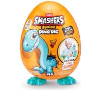 Smashers Junior Dino Dig Large Egg Brontosaurus 25 Surprises 1kg Dough Zuru