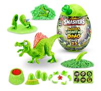 Smashers Mega Jurassic Light Up Dino Egg (Spinosaurus) by ZURU Collectible Egg with Over 25 Surprises Volcano Slime Fossil Toy Dinosaur Toys T-Rex