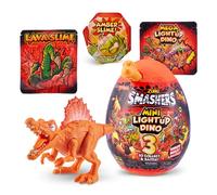 Smashers Mini Light Up Surprise Egg Series 4 - Mini Spinosaurus Egg with Surprises! Unbox, Build & Battle Light Up Dinos (Spinosaurus) by ZURU