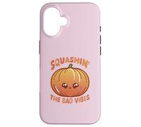Smashin' The Bad Vibes Pumpkin Kawaii Cute Funny Case for iPhone 16