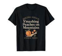 S'mashing Peaches Hiking Squad Mountain Trail Print T-Shirt