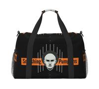 Smashing Pumpkins Travel Duffle Bag Waterproof Weekender Carry On Tote Bags for Women Men, Black, One Size