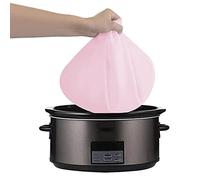 smashing Small Slow Cooker Liners | Silicone Pot Liner,Silicone Slow Cooker Divider Slow Cooking Divider Liner For 6-8 Quarts Pot Reusable Leakproof