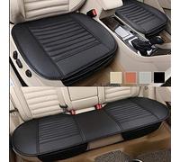 SmashingDealsDirect® 3 Pack Universal Black Car Seat Cover Set Bamboo Cushion Pad Protector Front And Rear Seat Non Slip Protector