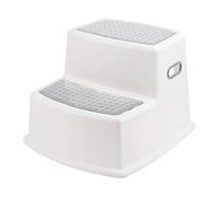 SmashingDealsDirect® Dual Height Step Stool, Toddlers & Kids Potty Training Stool for Bathroom, Two-Step Design Stepping Stool for Toddlers with Soft-Grip, Kitchen Stepping Stool (Grey)