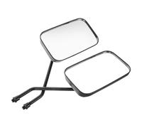 SMASOLO 1 Pair Motorcycle Mirrors for Handlebars with Easy Installation and Reflections, Black Plastic and Glass Rearview Mirror for Motorcycle and Scooter, Suitable for Everyday Riding