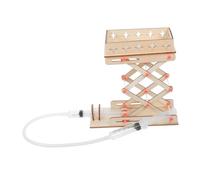 SMASOLO 1 Set DIY Hydraulic Lift Platform Educational Science Kit for Wooden Lab Jack Machine for Home and School Interactive Learning Creativity Development