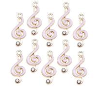 SMASOLO 10 pcs Music Notes Charms for DIY Crafting Durable Music Symbol Pendants for Jewelry Making for Bracelets Necklaces and Other Creative Projects
