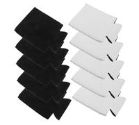 SMASOLO 10 Pcs Reusable Beer Can Sleeves with Insulation and Anti-Slip Grip Washable Soda Can Covers for Cold Drink Protection Portable Foldable Beverage Holders for Camping Parties and