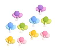 SMASOLO 10 Pieces Cloud Resin Cabochon Charms for Diy Hairpin Accessories and Shoe Decorations, Flatback Cartoon Cloud Embellishments, Set for Crafting and Jewelry Making