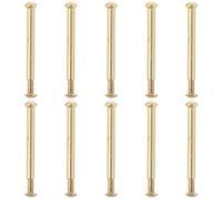 SMASOLO 10 Sets 3Mm Gold Plated Plum Blossom Folding Fan Rivet Nails Nuts Repair Kit for Handheld Bamboo Fans and Replacement Accessories for Dancing