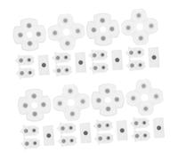 SMASOLO 10 Sets Handle Conductive Glue Pad Conductive Pad for Controller Repair Replacement Part for Controller Button Replacement Parts White Silica Gel