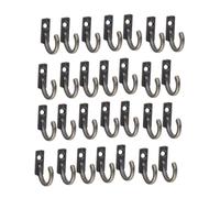 SMASOLO 100 Pcs Antique Zinc Alloy Clothes Hanging Hooks Mini Wall Mounted Hat Coat Key Holders for Bathroom Bedroom Closet Lightweight Decorative Single Hooks