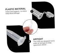 SMASOLO 100Pcs Blood Analysis Tubes Centrifuge Tubes for Laboratory Use Smooth Wall Design for Plasma Testing Hospitals Schools