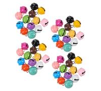SMASOLO 100Pcs Candy Color Small Bells Painted Metal DIY Ornaments for Christmas Wedding Party Decorations Portable Jingle Bells for Crafts Keychains Pet Collars