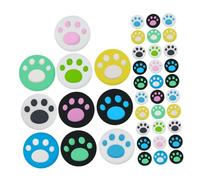 SMASOLO 100pcs Cat Claw Thumb Grip Caps Silicone Joystick Covers for Controllers Soft Replacement Button Covers with Cute Animal Design Comfortable Anti-slip Gaming Accessories