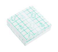 SMASOLO 100pcs Disposable Hand Palettes 7cm x 7cm Waterproof Pu Film Makeup Mixing Plates Suitable for Professional Cosmetic Artists and Makeup Application Random Color