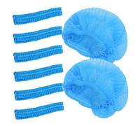 SMASOLO 100pcs Disposable Thick Non-woven Hair Nets for Medical Beauty Use Elastic Protective Caps for Salon Hospital Catering and Household Hygiene