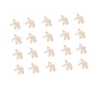 SMASOLO 100Pcs Hollow out Paper Pendants for DIY Jewelry Making Vintage Alloy Key Chain Decorations for Crafting Necklaces Key Rings and