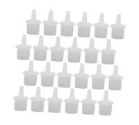 SMASOLO 100pcs Lash Glue Bottle Nozzle Caps Abs Eyelash Replacement Plugs for Preventing Clogging and Sealing Portable and Glue Bottle Mouth Covers for Home and Professional Use
