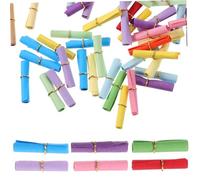 SMASOLO 100Pcs Miniature Decorative Paper Scrolls for Wish Bottles Colorful Mini Wishing Jar Notes Delicate Compact Paper Strips for Love Letters Poetry and Messages