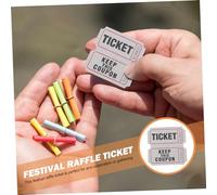 SMASOLO 100pcs Raffle Tickets for Events Party Games Fundraising and Celebrations Gray Lottery Tickets for School Church Company Activities Easy to Use