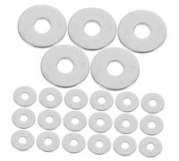 SMASOLO 100pcs Stainless Steel Flat Washers Id Od Thick Metal Gaskets for Repair Electrical Automotive Applications Loosening Fastener Support