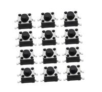 SMASOLO 100pcs Tactile Momentary Push Button Switches for Electronic Circuit Pcb Breadboard Precision Stable Spst Design Construction for Professional Panel Cutout Applications