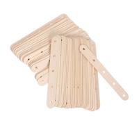 SMASOLO 100pcs Wood Craft Sticks with Holes Durable Treat Sticks for DIY Craft Projects for Cake Pops Ice Cream Bars Lollipops and Creative Desserts