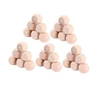 SMASOLO 100pcs Wooden Six Sided Blank Dice with Rounded Corners for DIY Crafts Puzzle Games Smooth Surface Cubes for Custom Board Games and Creative Projects