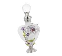 SMASOLO 10ml Glass Perfume Bottle Decor with Multi-purpose Use and Middle Eastern Style, 7ml Fancy Refillable Oil Bottle Gift for Girls, for Travel and Fragrance Storage