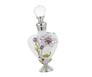 SMASOLO 10ml Glass Perfume Bottle Decor with Multi-purpose Use and Middle Eastern Style, 7ml Fancy Refillable Oil Bottle Gift for Girls, for Travel and Fragrance Storage