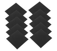 SMASOLO 10pcs Black Acrylic for DIY Crafting Thick Square Acrylic Boards for Painting Handcraft Projects Home Decor Versatile Blank Plastic Panels