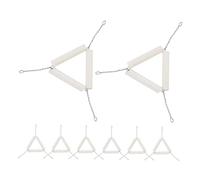 SMASOLO 10Pcs Clay Triangle Crucible Holders for Lab Heating Experimental Apparatus Teaching Equipment Stable Base for Chemistry Science Labs and Practical Experiments