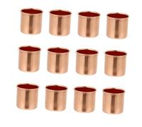 SMASOLO 10Pcs Copper Iron Candle Cups DIY Candle Holders for Christmas Floral Wreaths Practical Table Candlestick Decor Accessories for Home Party Wedding Centerpieces