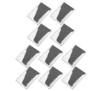 SMASOLO 10pcs Iron Powder Box Magnetic Field Physics Experiment Teaching Guide Included Black Plastic Iron Filling for Students Classroom Magnetism Study Tools