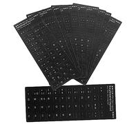 SMASOLO 10pcs Laptop Keyboard Stickers Matte Black Portuguese Layout Replacement Decal for Desktop and Notebook Keyboards Easy to Apply and Remove Durable and Multi Language Compatible