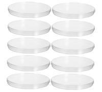 SMASOLO 10pcs Large Plastic Petri Dishes with Lids for Tissue Culture Cell Growth Laboratory Analysis Microbiology Studies