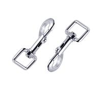 SMASOLO 10Pcs Metal Single Ended Snap Clips Pet Buckle Hooks with Rotating Swivel for Dog Leashes Heavy Duty Buckles for Ropes Bag Straps and Pet Accessories Random Color