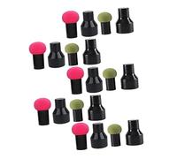 SMASOLO 10pcs Mushroom Head Makeup Puff Set Handle and Box, Dry and Wet Use Cosmetic Foundation Sponge for Women, Soft Food-grade Non-latex for Face Powder Application