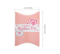 SMASOLO 10Pcs Pink Mini Pillow Candy Boxes Valentine’S Day Treat Packaging Boxes for Party Favors Wedding Wrapping Supplies