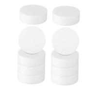 SMASOLO 10pcs Polystyrene Foam Cylinder Cake Dummies White Foam Blocks for DIY Crafts Baking Decorating Floral Bases Crafting Shapes