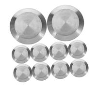 SMASOLO 10pcs Stainless Steel Blind Road Studs Tactile Warning Indicators for Sidewalks Airports Subways Nonslip Safety Markers Guidance for Visually Impaired