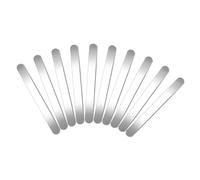 SMASOLO 10Pcs Stainless Steel Curved Bracelet Blanks Cuff Bangle Inner Cores for DIY Jewelry Making Anti-Rust Crafting Materials