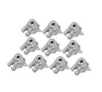 SMASOLO 10pcs Stainless Steel Wolf Head Beads Retro European Wolf Spacer Beads for DIY Bracelets Necklaces Men S Jewelry Making Accessories