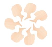 SMASOLO 10Pcs Unfinished Wood Slices African Woman Head Shape for Crafts DIY Painting Polished Smooth Surface Lightweight Decor Cutouts for Home Art Projects