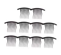 SMASOLO 10pcs Wavy Tooth Hair Combs for Women Decorative Wide Tooth Clips for Secure Hold Comfortable Lightweight Resin Hair Accessories