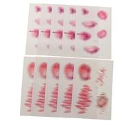 SMASOLO 10sheets Realistic Wound Tattoo Stickers Scar Stickers for Halloween Party Favors Fake Cuts and Bruises for Horror Makeup Props Per Pack