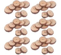 SMASOLO 120Pcs Natural Pine Wood Slices Thick Unfinished Round Wooden Circles for DIY Crafts Painting Smooth Surface Wooden Cutouts for Crafting Pine Wood Pieces for Art Projects